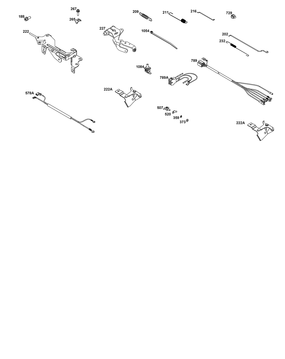 Controls Group Diagram and Parts List for 386777-0141-G1 200000 - 399999 Briggs and Stratton Engine